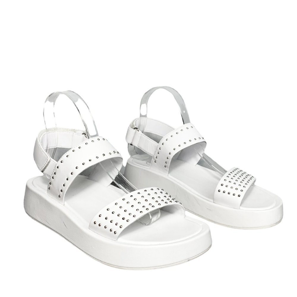 ASH Vivi Studded Leather Flatform Shoes - Picture 3 of 7